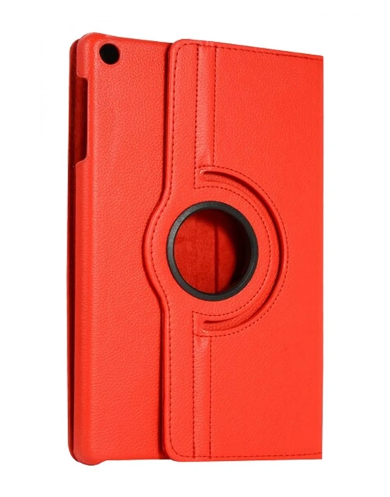 Newface Samsung Galaxy Tab A11 360 Tablet Deri Kılıf - Kırmızı