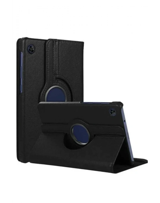 Newface Samsung Galaxy Tab A11 360 Tablet Deri Kılıf - Siyah