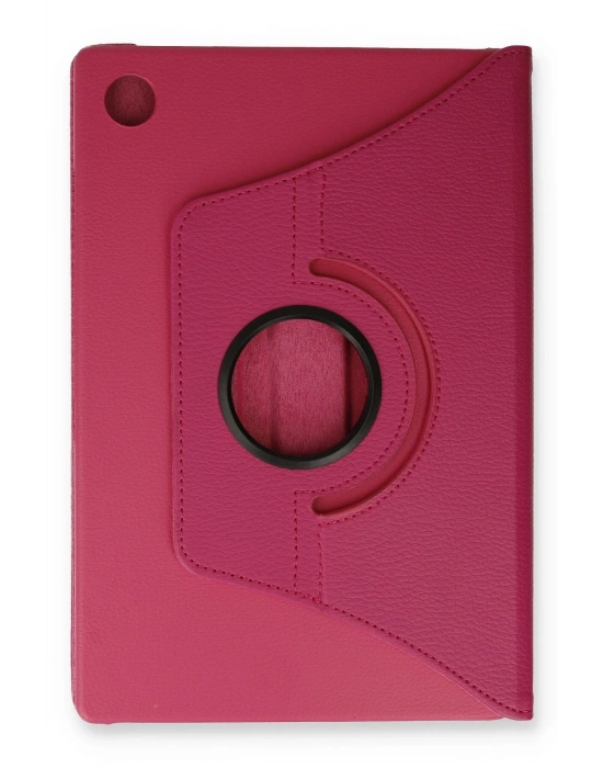 Newface Samsung Galaxy Tab A9 Kılıf 360 Tablet Deri Kılıf - Pembe