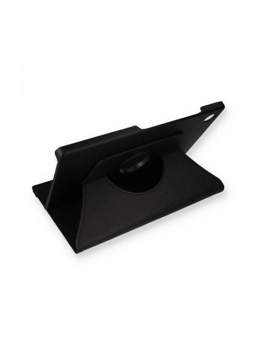 Newface Samsung Galaxy Tab A9 Kılıf 360 Tablet Deri Kılıf - Siyah