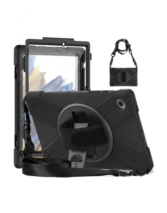 Newface Samsung Galaxy Tab A9 Plus Kılıf Amazing Tablet Kapak - Siyah