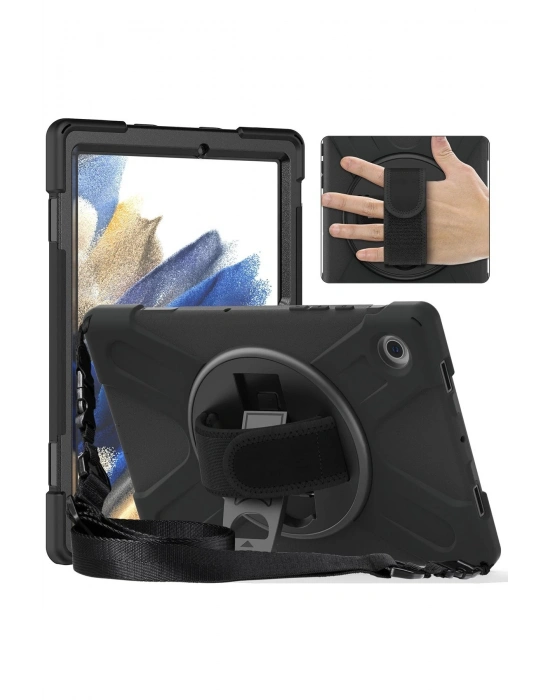 Newface Samsung Galaxy Tab A9 Plus Kılıf Amazing Tablet Kapak - Siyah