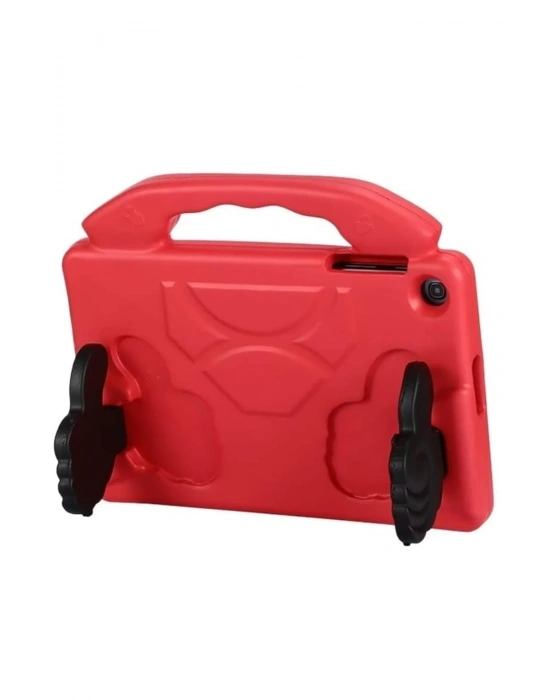 Newface Samsung Galaxy Tab A9 Plus Kılıf Like Stantlı Tablet Silikon - Kırmızı