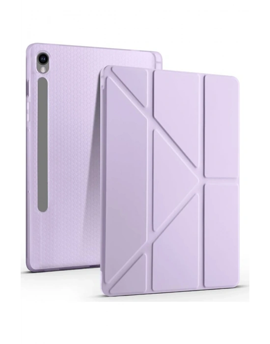 Newface Samsung Galaxy Tab S10 FE Plus 13.1 Kalemlikli Mars Tablet Kılıfı - Lila