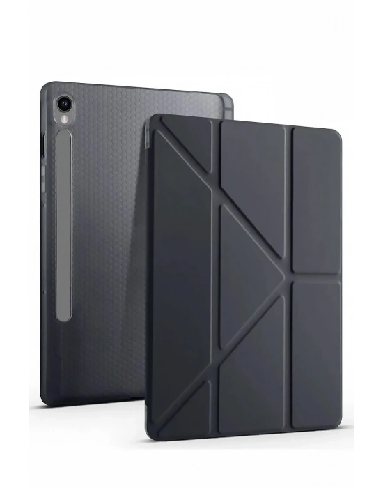 Newface Samsung Galaxy Tab S10 FE Plus 13.1 Kalemlikli Mars Tablet Kılıfı - Siyah