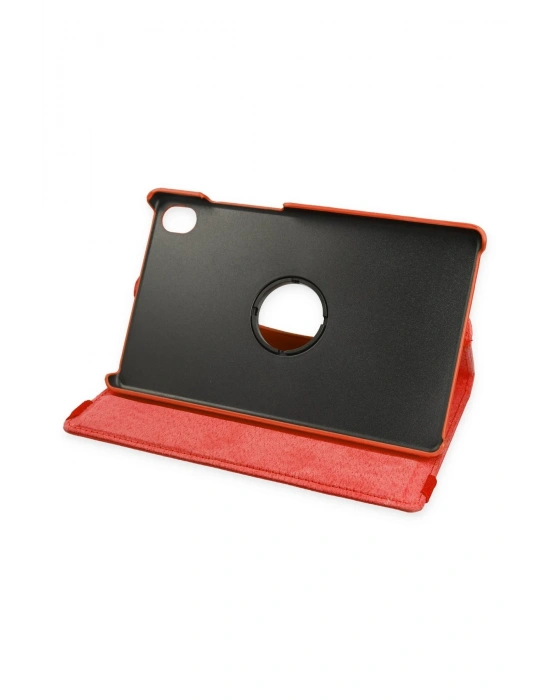 Newface Samsung Galaxy X510 Tab S9 FE 11 Kılıf 360 Tablet Deri Kılıf - Kırmızı