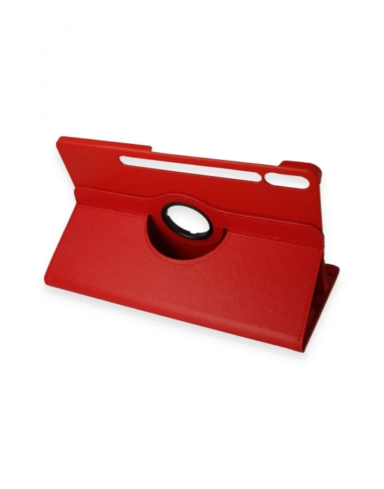 Newface Samsung Galaxy X610 Tab S9 FE Plus 12.4 Kılıf 360 Tablet Deri Kılıf - Kırmızı