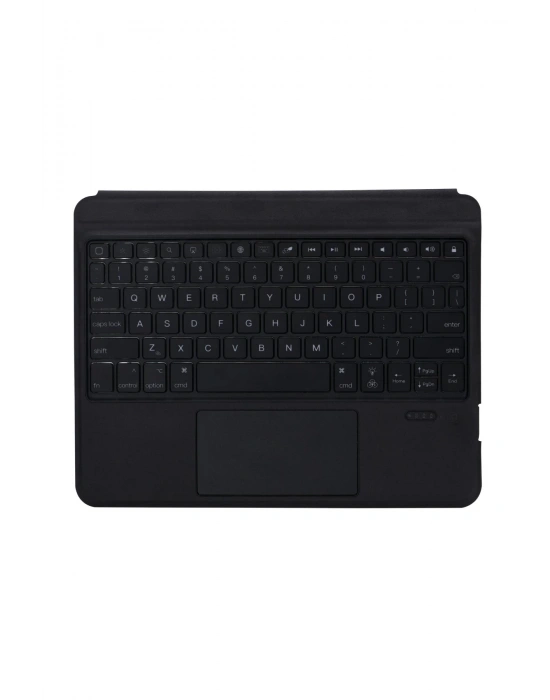 Newface T5209D iPad Pro 12.9 (2021) Kılıf İnter Ledli Klavyeli Tablet Kılıfı - Siyah