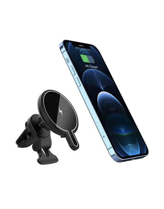 Newface T9 15W Magsafe Araç Tutucu - Siyah