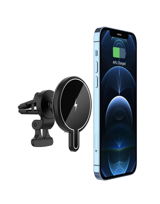 Newface T9 15W Magsafe Araç Tutucu - Siyah