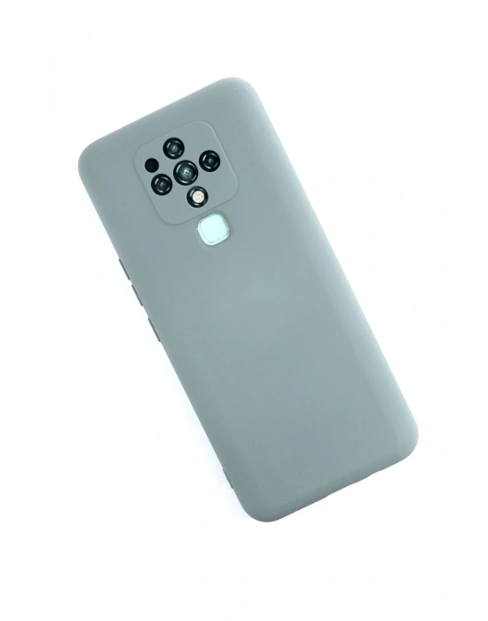 Newface Tecno Camon 16 Kılıf Nano içi Kadife Silikon - Buz Mavisi