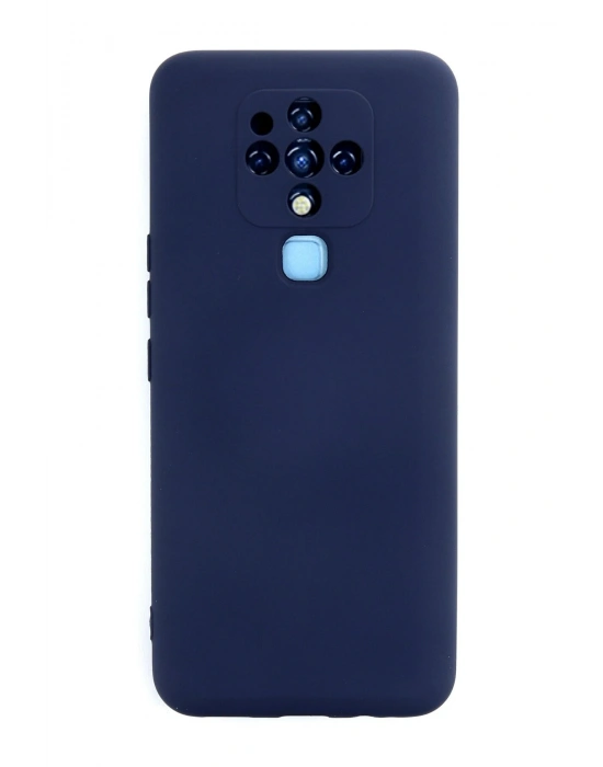 Newface Tecno Camon 16 Kılıf Nano içi Kadife Silikon - Lacivert