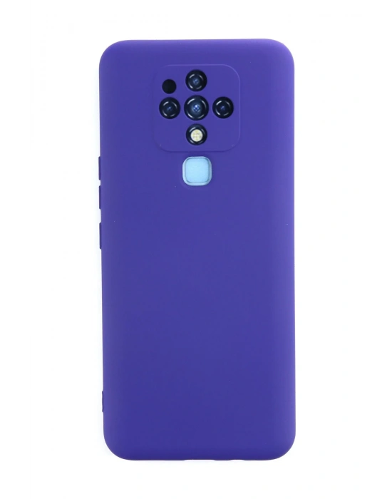 Newface Tecno Camon 16 Kılıf Nano içi Kadife Silikon - Mor