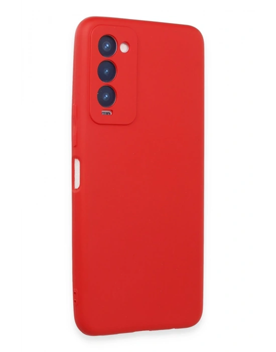 Newface Tecno Camon 18 Kılıf First Silikon - Kırmızı