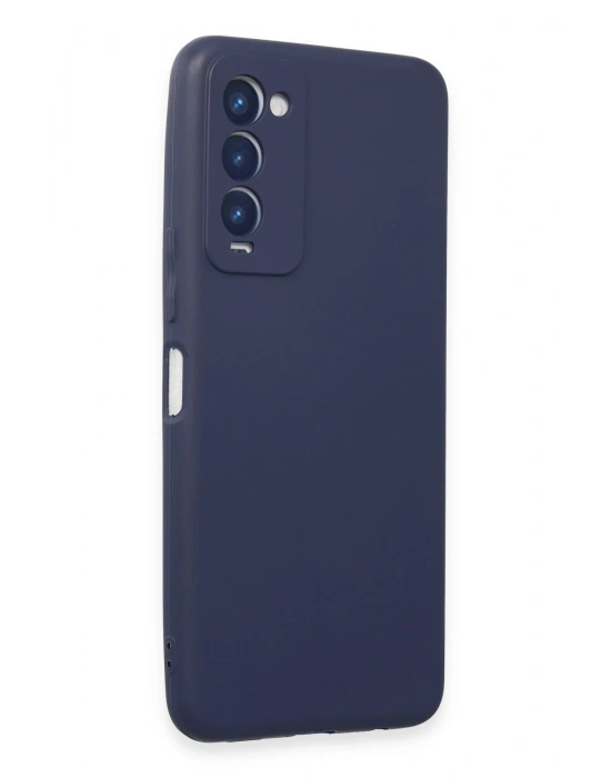 Newface Tecno Camon 18 Kılıf First Silikon - Lacivert
