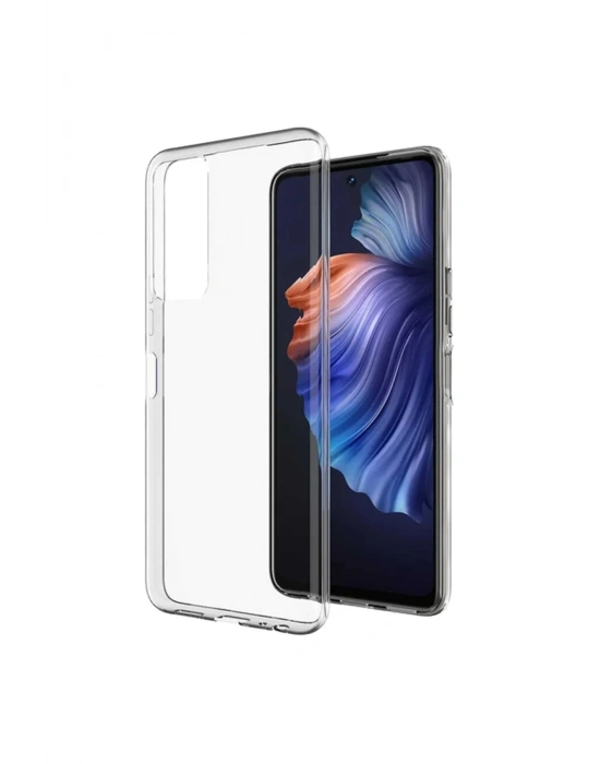 Newface Tecno Camon 18 Kılıf Lüx Şeffaf Silikon