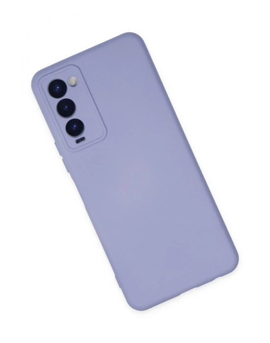 Newface Tecno Camon 18 Kılıf Nano içi Kadife Silikon - Lila