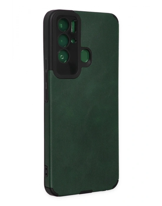 Newface Tecno Pova Neo Kılıf Loop Deri Silikon - Yeşil