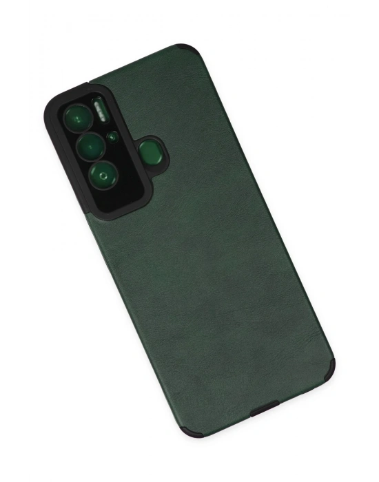 Newface Tecno Pova Neo Kılıf Loop Deri Silikon - Yeşil