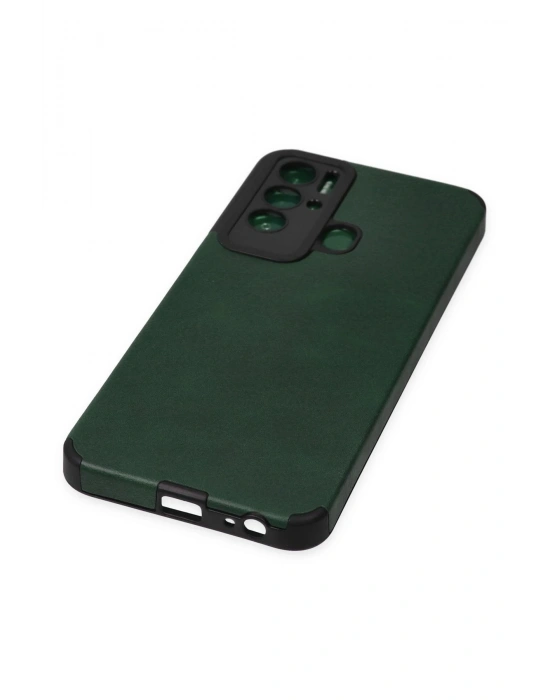 Newface Tecno Pova Neo Kılıf Loop Deri Silikon - Yeşil