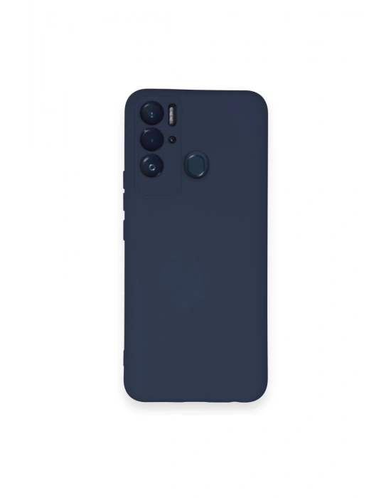 Newface Tecno Pova Neo Kılıf Nano içi Kadife Silikon - Lacivert