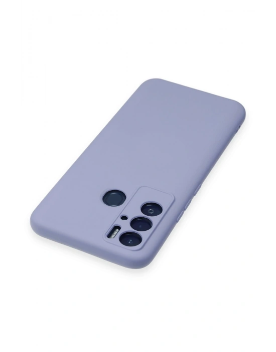 Newface Tecno Pova Neo Kılıf Nano içi Kadife Silikon - Lila