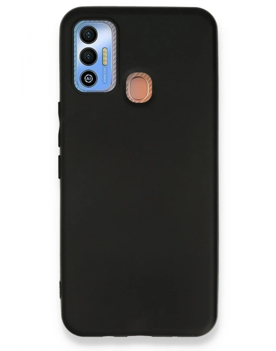 Newface Tecno Spark 7T Kılıf First Silikon - Siyah