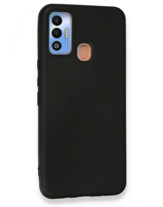 Newface Tecno Spark 7T Kılıf First Silikon - Siyah