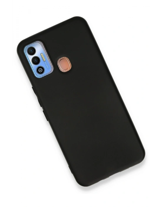 Newface Tecno Spark 7T Kılıf First Silikon - Siyah