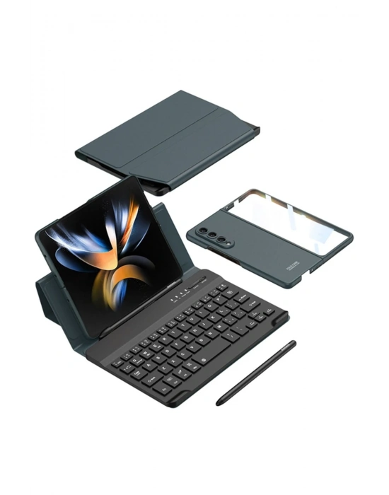 Newface Universal Universal Kılıf Fold Klavye - Koyu Yeşil