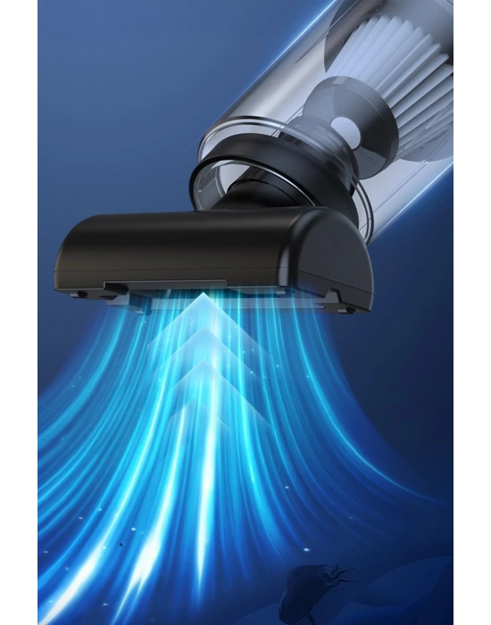 Newface VC006 50W 4000 mAh Bataryalı Kablosuz Çok Fonksiyonlu Araç Süpürge - Siyah