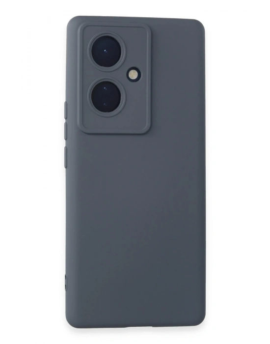Newface Vivo V29 Lite Kılıf Nano içi Kadife Silikon - Gri