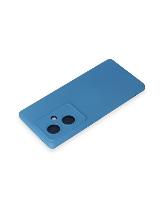 Newface Vivo V29 Lite Kılıf Nano içi Kadife Silikon - Mavi