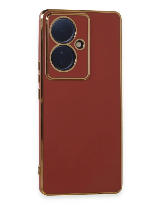 Newface Vivo V29 Lite Kılıf Volet Silikon - Kırmızı