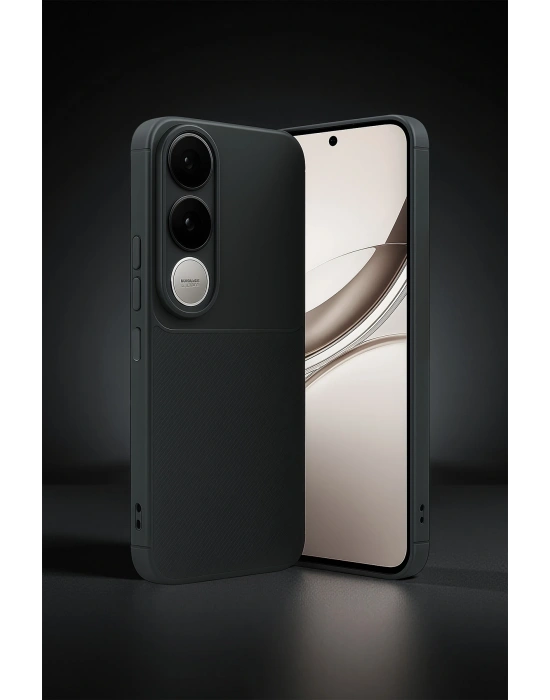 Newface Vivo V50 Lite 4G Auto Focus Karbon Kapak - Siyah