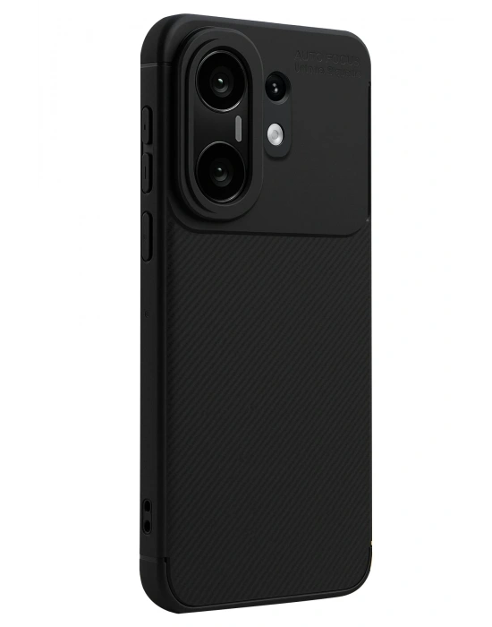 Newface Vivo X200 FE Auto Focus Karbon Kapak - Siyah