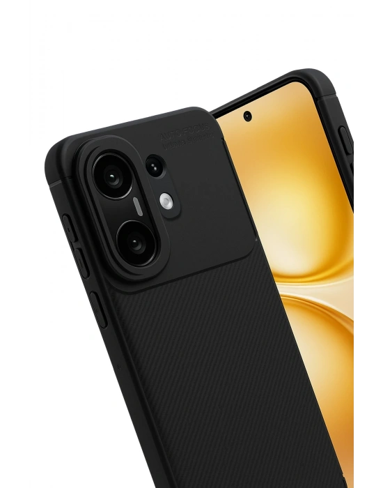 Newface Vivo X200 FE Auto Focus Karbon Kapak - Siyah