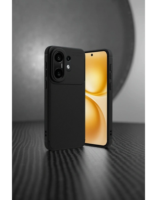 Newface Vivo X200 FE Auto Focus Karbon Kapak - Siyah