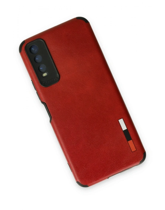 Newface Vivo Y11S Kılıf Loop Deri Silikon - Kırmızı