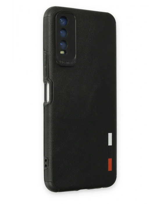 Newface Vivo Y11S Kılıf Loop Deri Silikon - Siyah