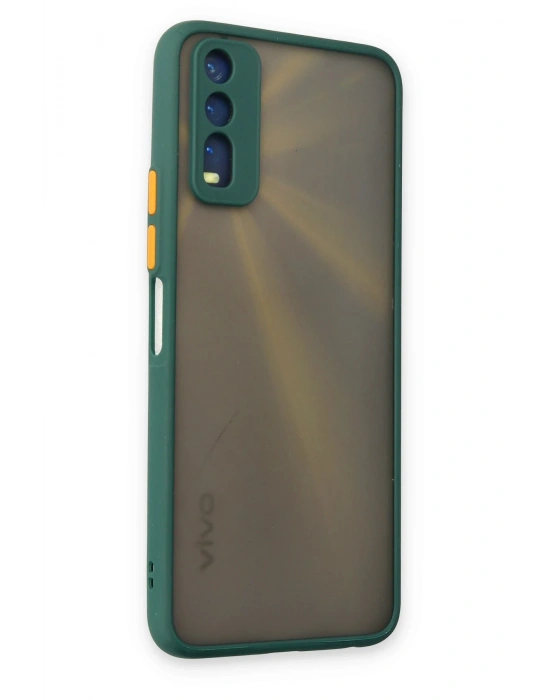 Newface Vivo Y11S Kılıf Montreal Silikon Kapak - Yeşil