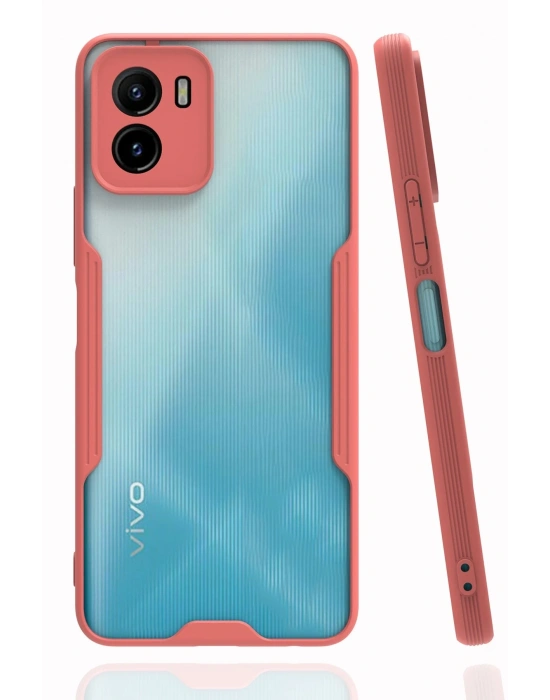 Newface Vivo Y15S Kılıf Platin Silikon - Pembe