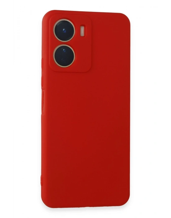Newface Vivo Y16 Kılıf First Silikon - Kırmızı