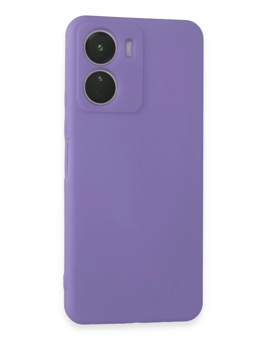 Newface Vivo Y16 Kılıf First Silikon - Lila