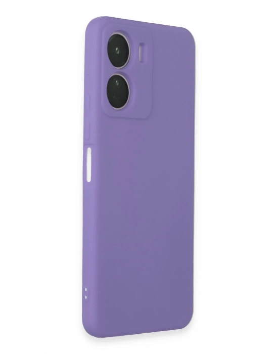Newface Vivo Y16 Kılıf First Silikon - Lila