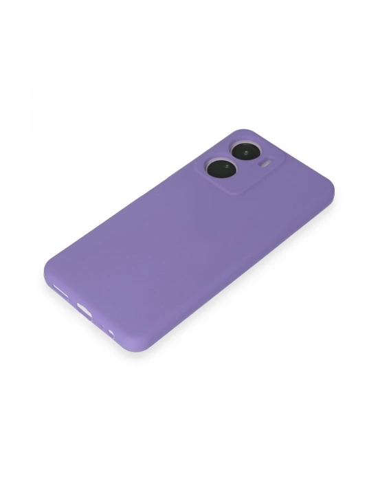 Newface Vivo Y16 Kılıf First Silikon - Lila