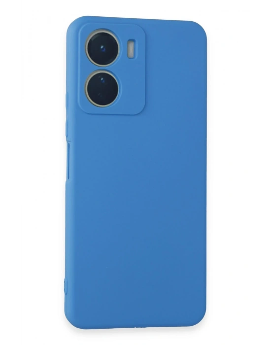 Newface Vivo Y16 Kılıf First Silikon - Mavi