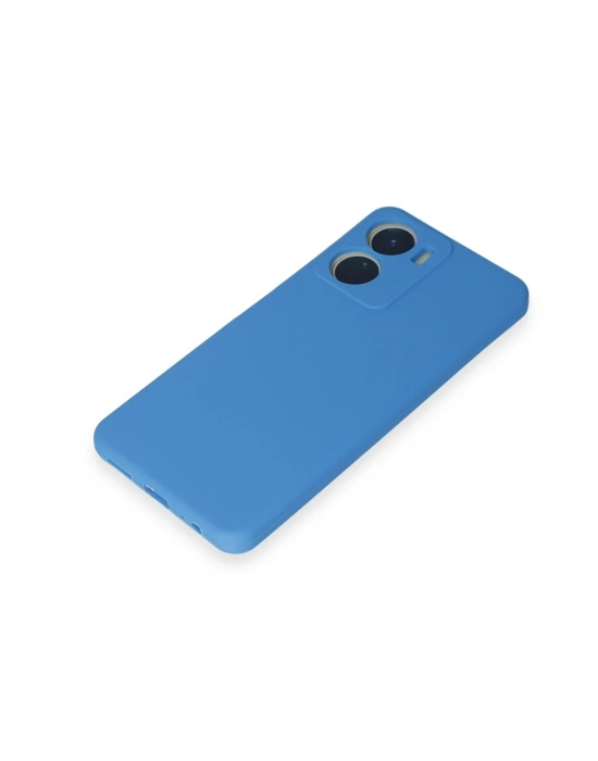 Newface Vivo Y16 Kılıf First Silikon - Mavi