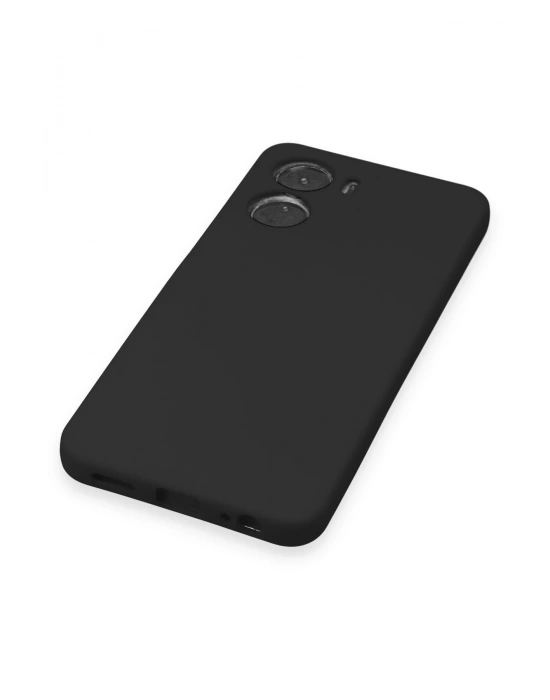 Newface Vivo Y16 Kılıf Nano içi Kadife Silikon - Siyah