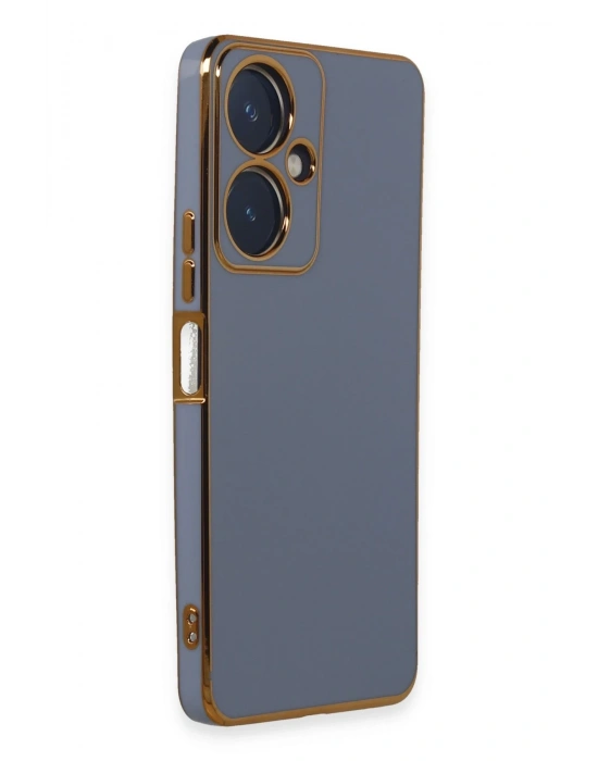 Newface Vivo Y27 Kılıf Volet Silikon - Mavi